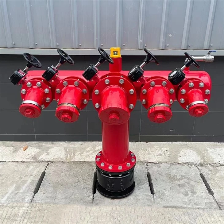 Outdoor 16Bar 5Ways Cast Iron Fire Hydrant