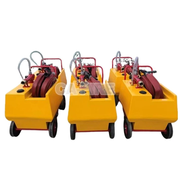 Yellow Mobile Foam Fire Extinguishing Trolley suppliers